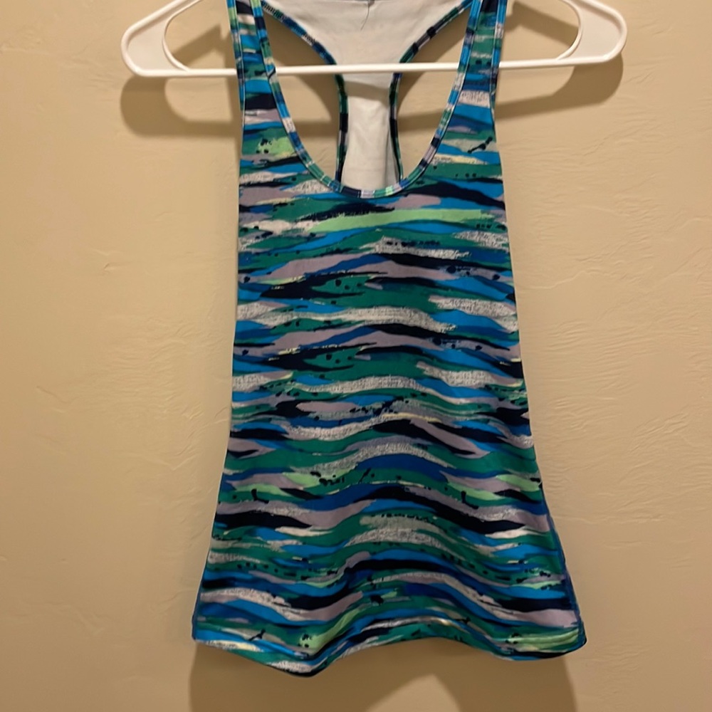 Lululemon green blue tank